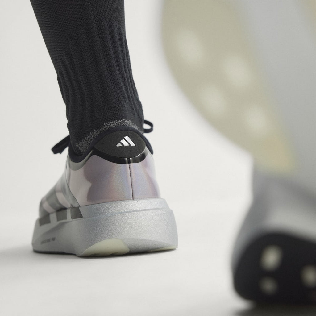 Adidas Women's Adizero EVO SL ZIP Shoes - Silver Metallic / Core Black / Halo Silver - Image 5