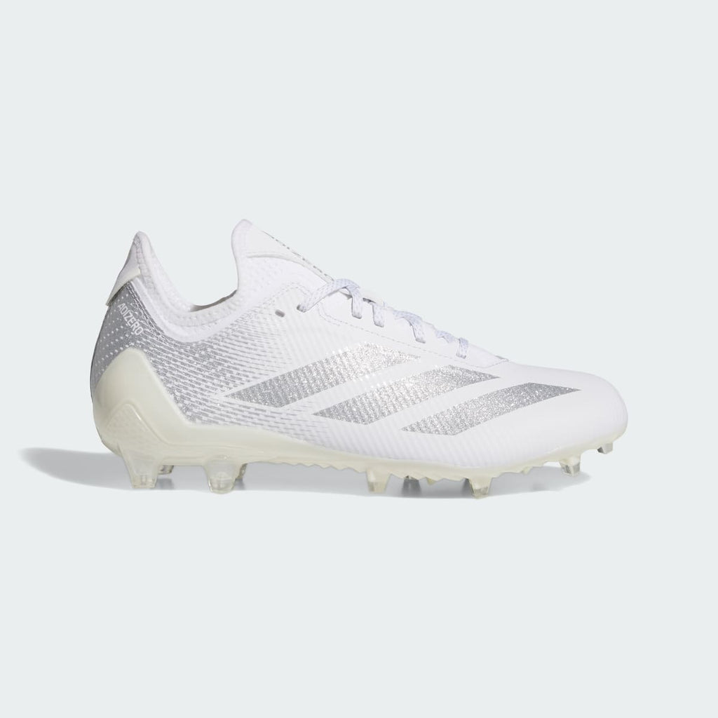 Adidas Women's Adizero Electric.1 II Football Cleats - Cloud White / Silver Metallic / Cloud White - Image 1