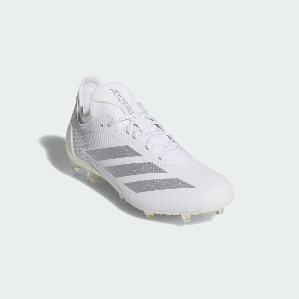 Adidas Women's Adizero Electric.1 II Football Cleats - Cloud White / Silver Metallic / Cloud White - Image 4