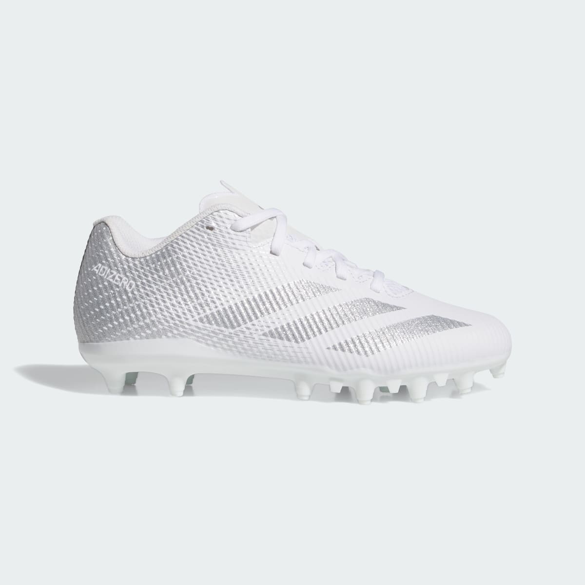 Adidas Kids' Adizero Electric.2 II Kids Football Cleats - Cloud White / Silver Metallic / Cloud White - Image 1