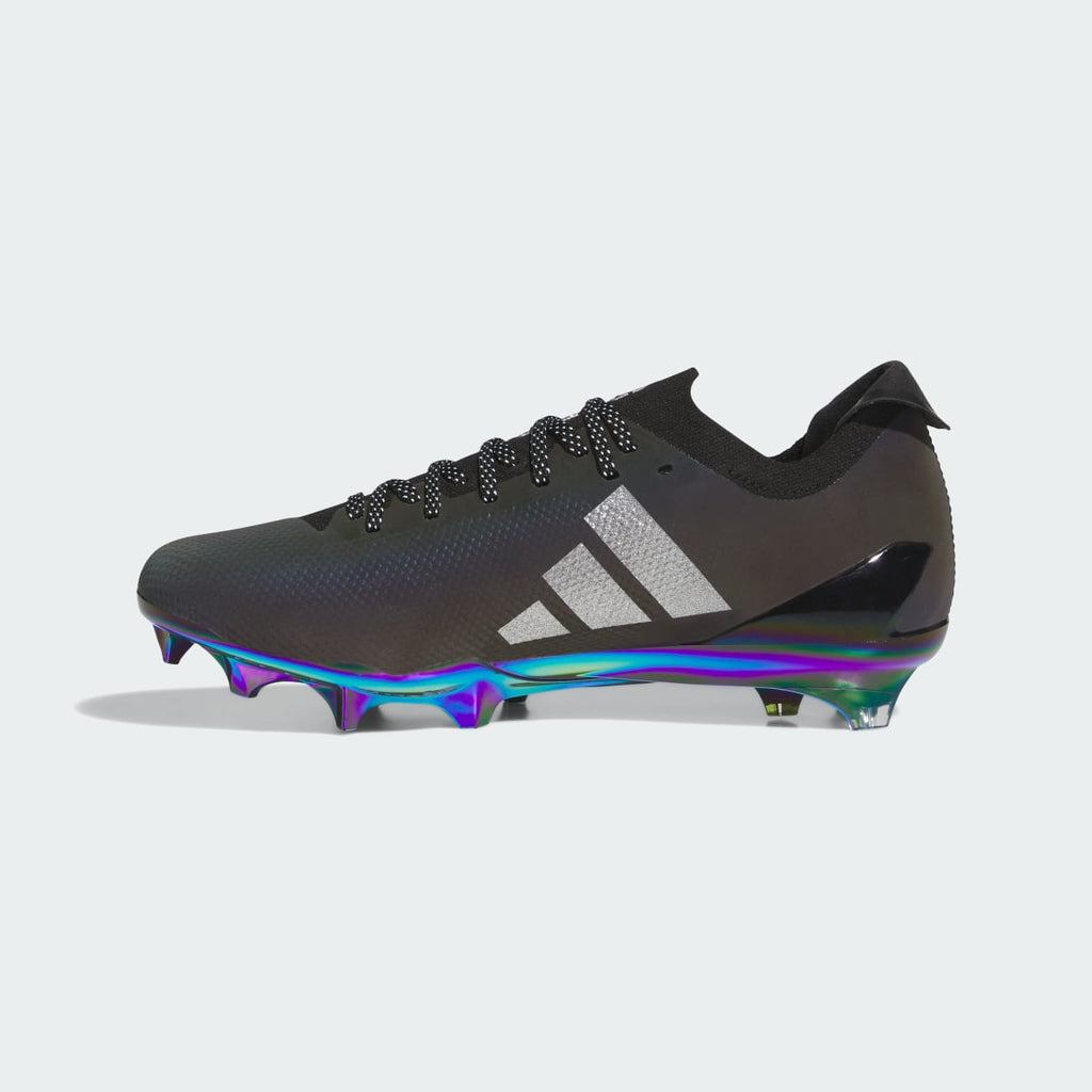 Adidas Men's Adizero Electric+ II Football Cleats - Core Black / Silver Metallic / Core Black - Image 7