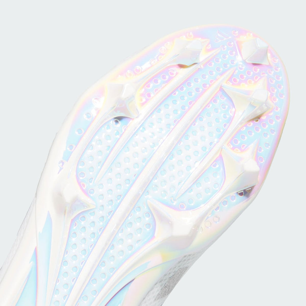 Adidas Men's Adizero Electric+ II Football Cleats - Cloud White / Cloud White / Silver Metallic - Image 9