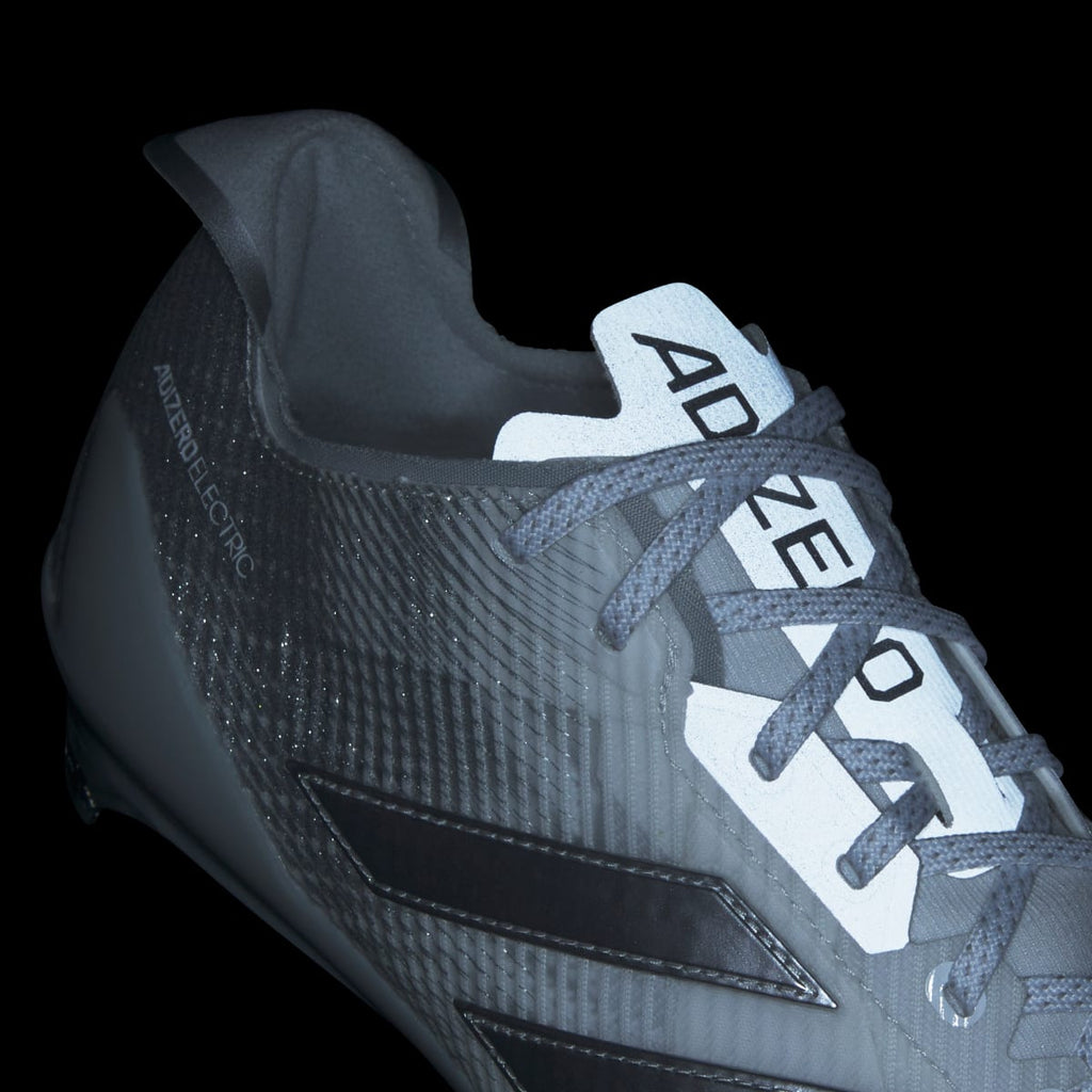 Adidas Women's Adizero Electric II Football Cleats - Cloud White / Silver Metallic / Cloud White - Image 7