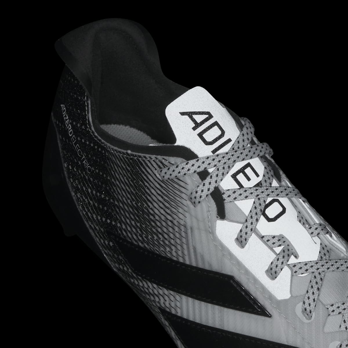 Adidas Women's Adizero Electric II Football Cleats - Cloud White / Core Black / Cloud White - Image 8