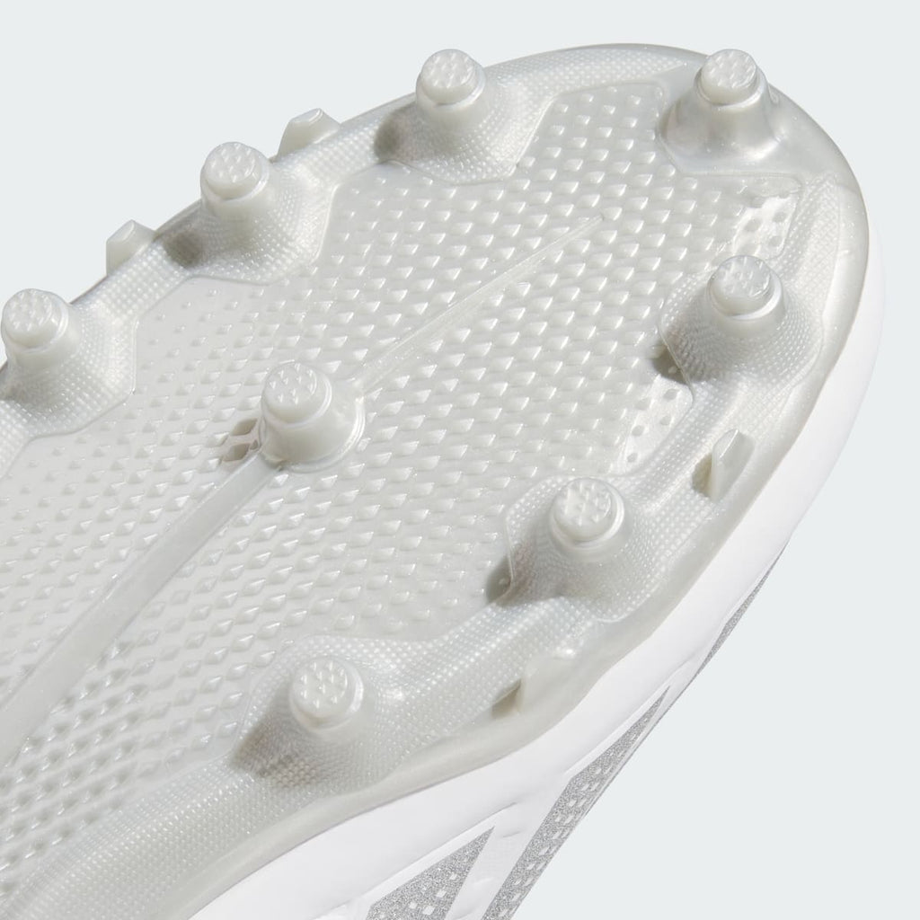 Adidas Kids' Adizero Impact.2 II Kids Football Cleats - Cloud White / Silver Metallic / Cloud White - Image 8