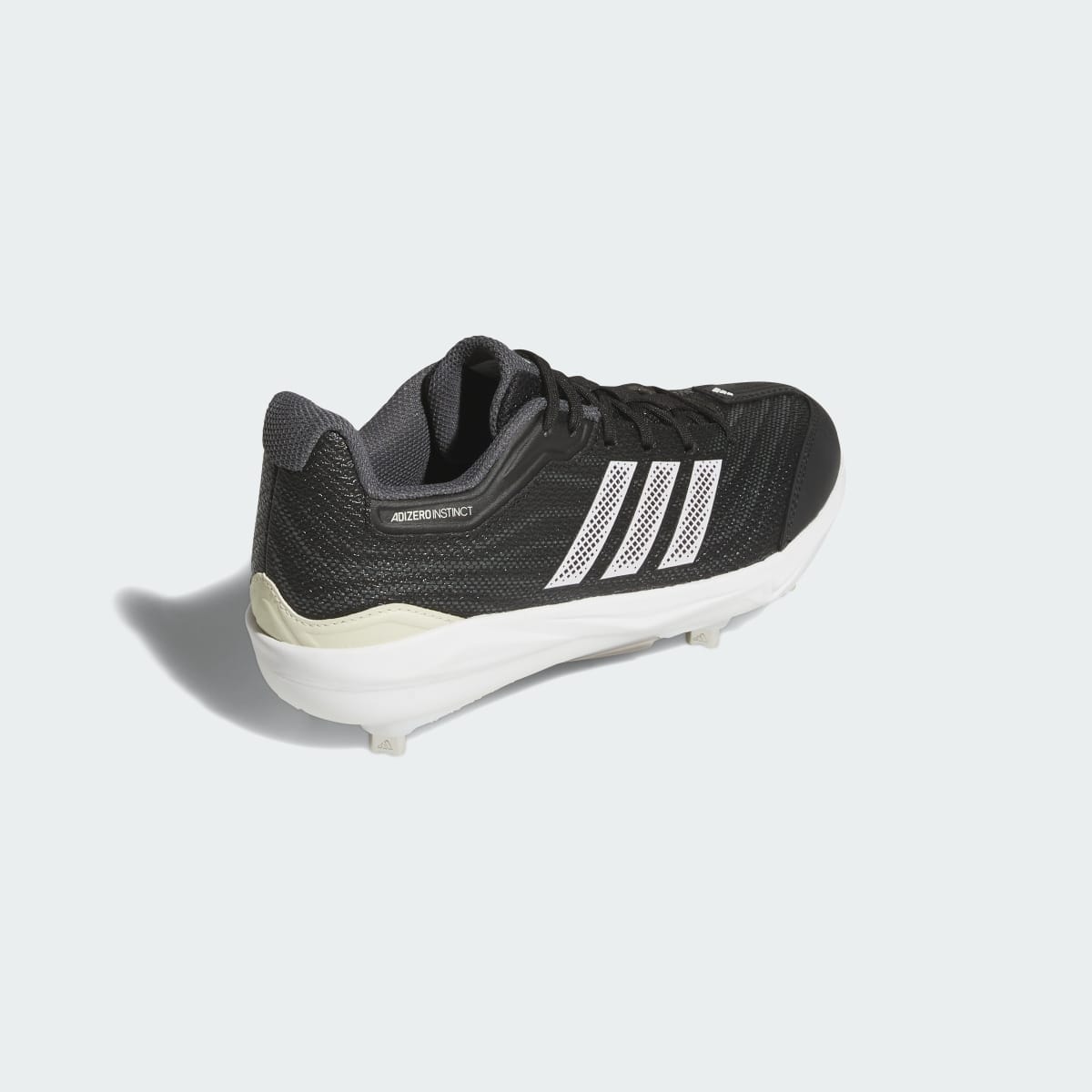 Adidas Women's Adizero Instinct 3.0 Cleats - Core Black / Cloud White / Team Dark Grey - Image 5