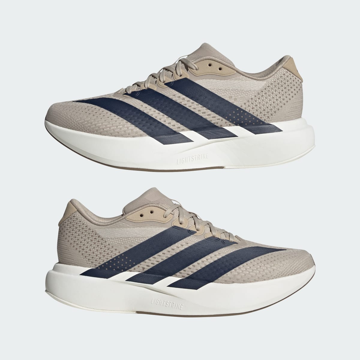Adidas Men's Adizero Pacer Shoes - Khaki Three / Night Indigo / Core White - Image 7