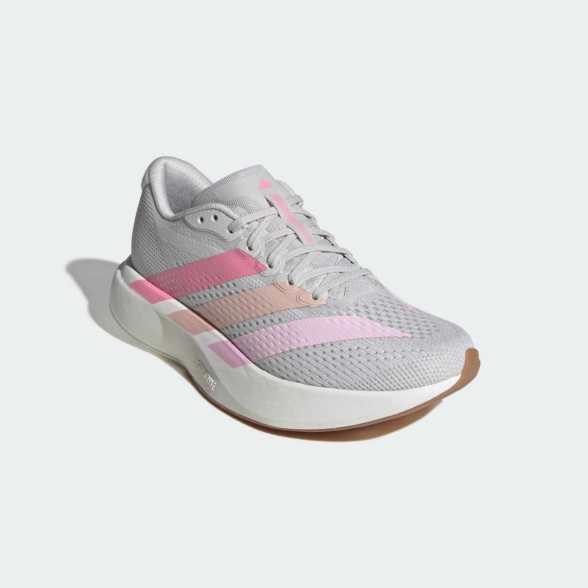 Adidas Women's Adizero Pacer Shoes - Grey One / Bliss Pink / Core White - Image 7