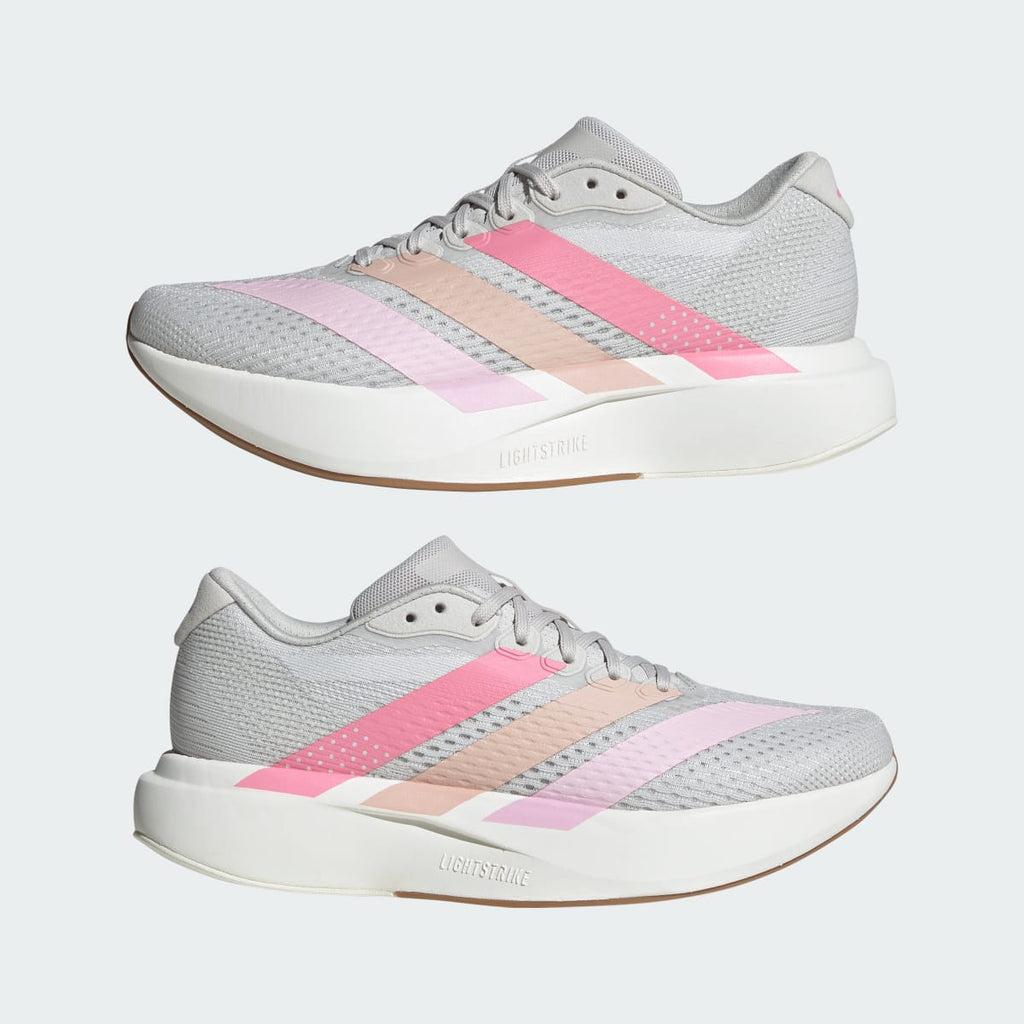 Adidas Women's Adizero Pacer Shoes - Grey One / Bliss Pink / Core White - Image 10