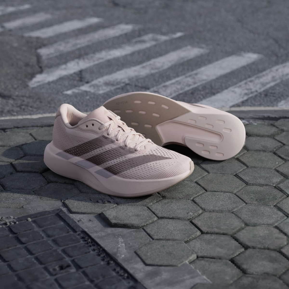 Adidas Women's Adizero Pacer Shoes - Wonder Quartz / Grey / Wonder Taupe - Image 8