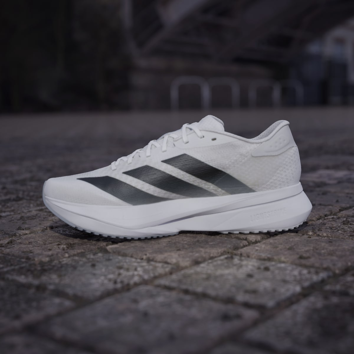 Adidas Men's Adizero SL 2 Shoes - Cloud White / Core Black / Dash Grey - Image 7