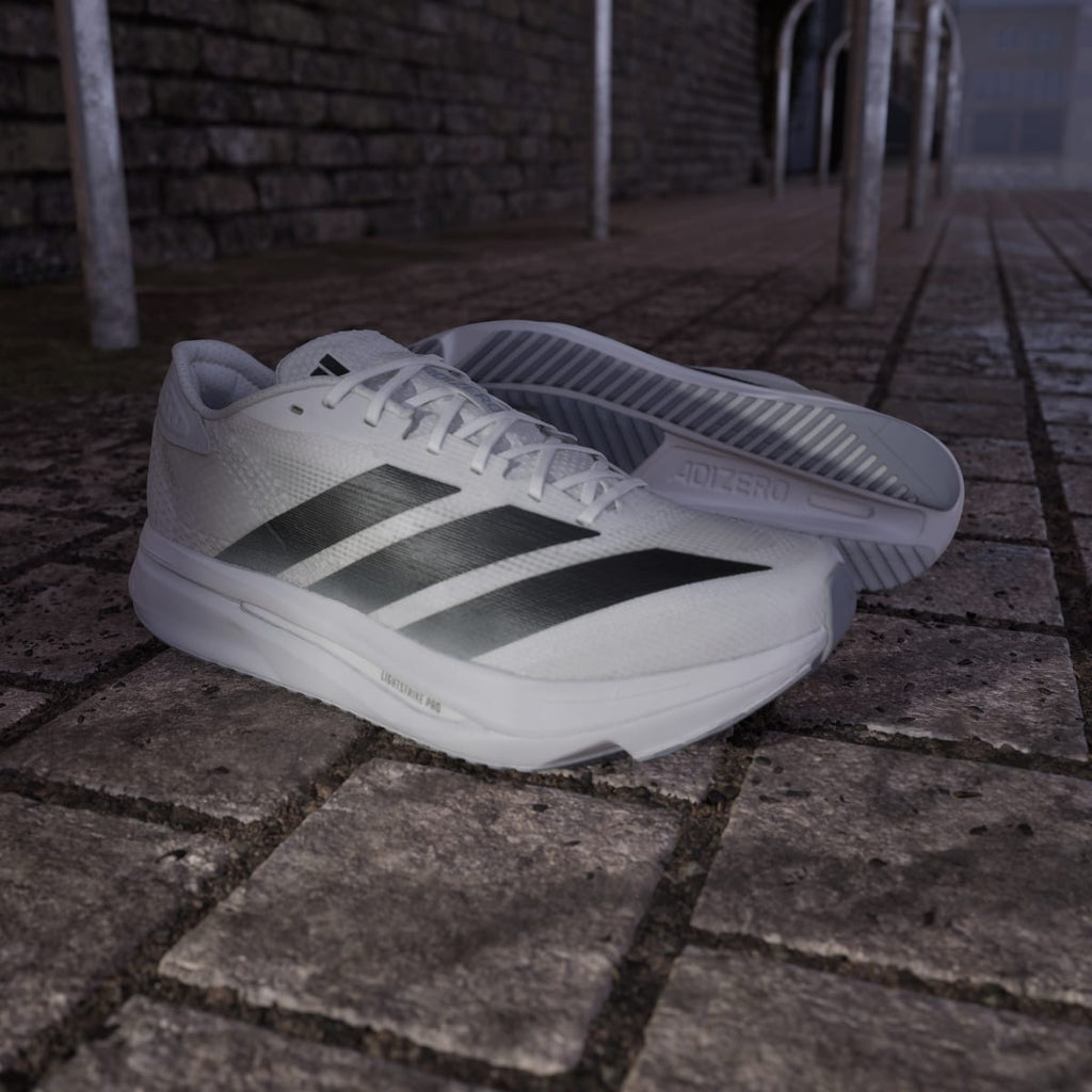 Adidas Men's Adizero SL 2 Shoes - Cloud White / Core Black / Dash Grey - Image 8