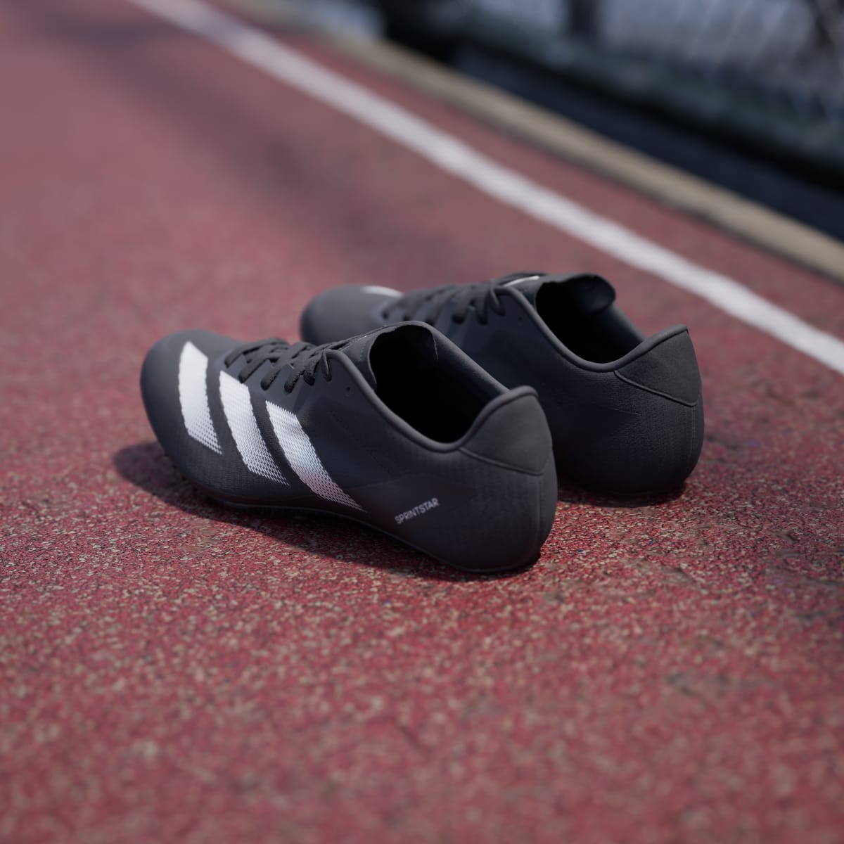 Adidas Men's Adizero Sprintstar Shoes - Core Black / Zero Metalic / Cloud White - Image 6