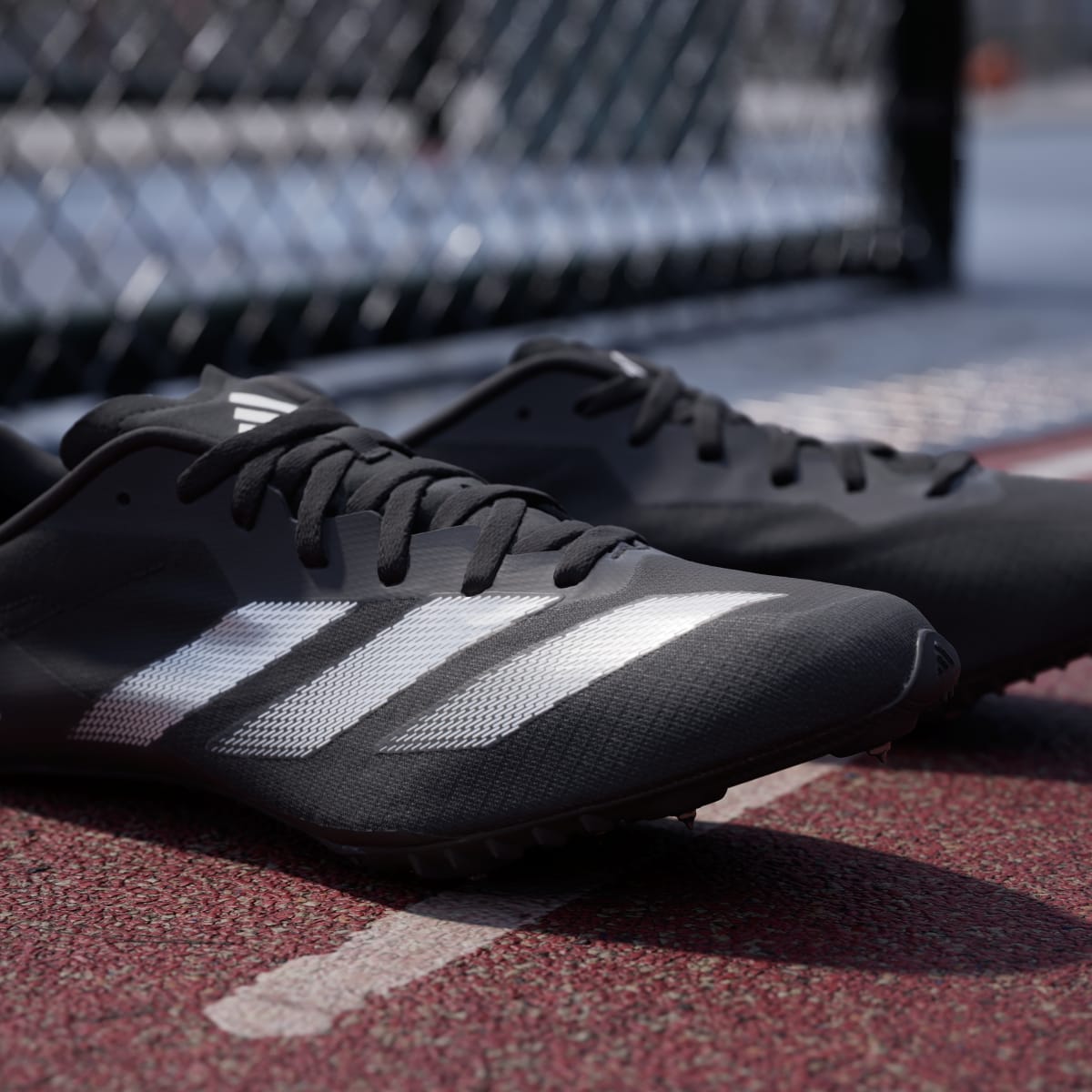 Adidas Men's Adizero Sprintstar Shoes - Core Black / Zero Metalic / Cloud White - Image 9