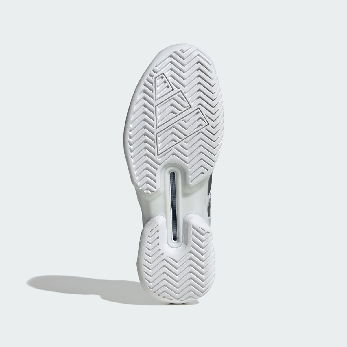 Adidas Men's Adizero Ubersonic 5 Tennis Shoes - Cloud White / Tech Grey Metallic / Maroon - Image 3