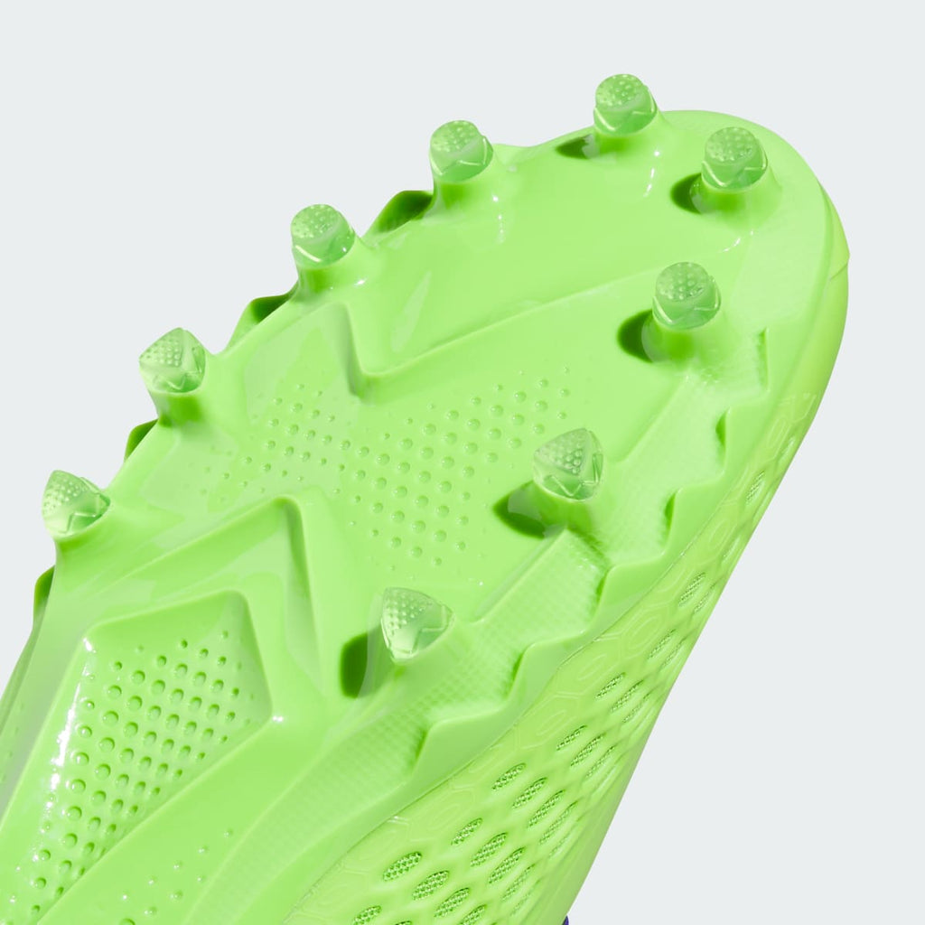 Adidas Men's Anthony Edwards 1 Low American Football Cleat - Core Black / Semi Solar Green / Solar Purple - Image 8