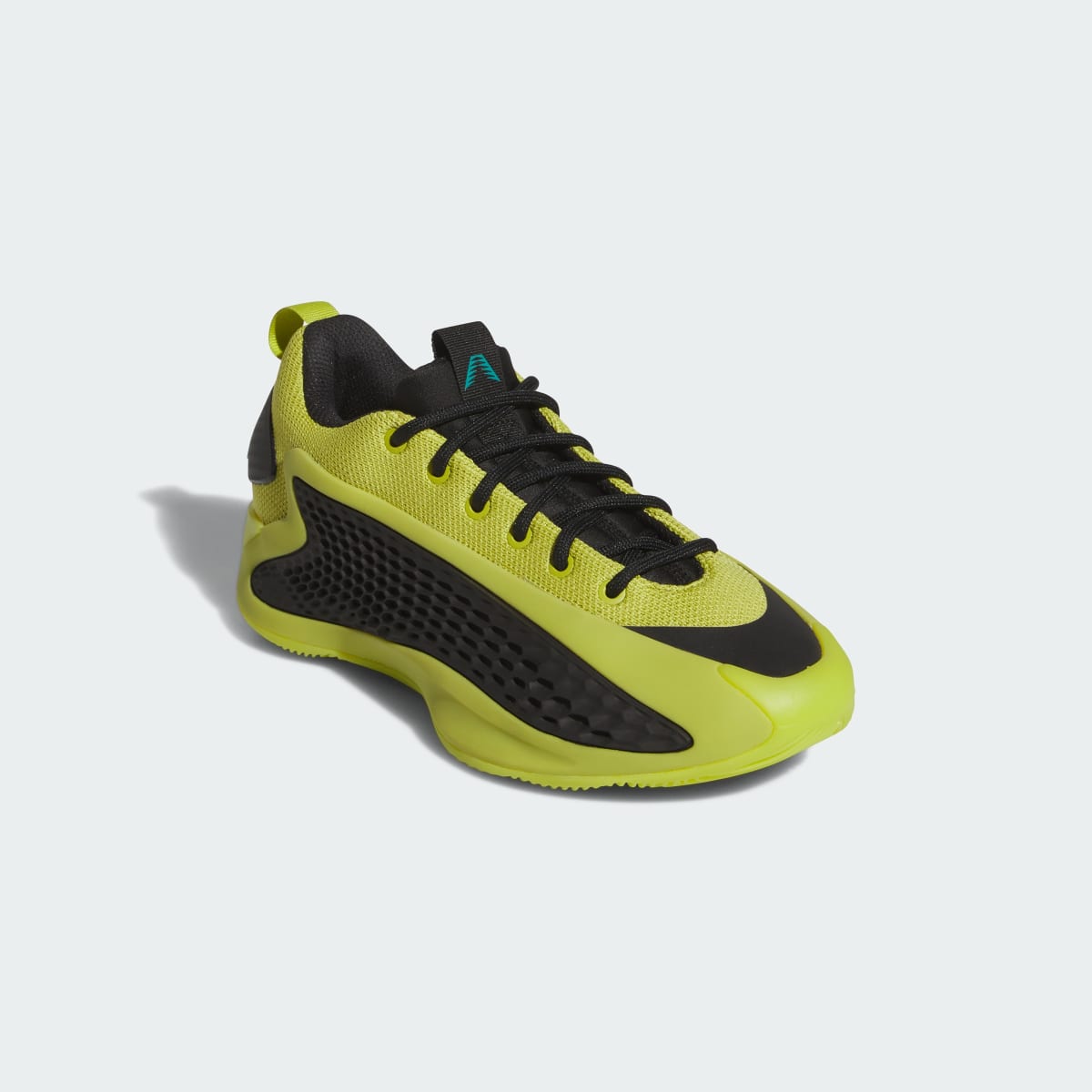 Adidas Kids' Anthony Edwards 1 Low Basketball Shoes Kids - Preloved Lime / Core Black / Pure Teal - Image 5