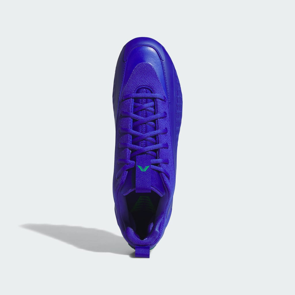 Adidas Men's Anthony Edwards 1 Low Football Cleat - Lucid Blue / Green / Lucid Blue - Image 2