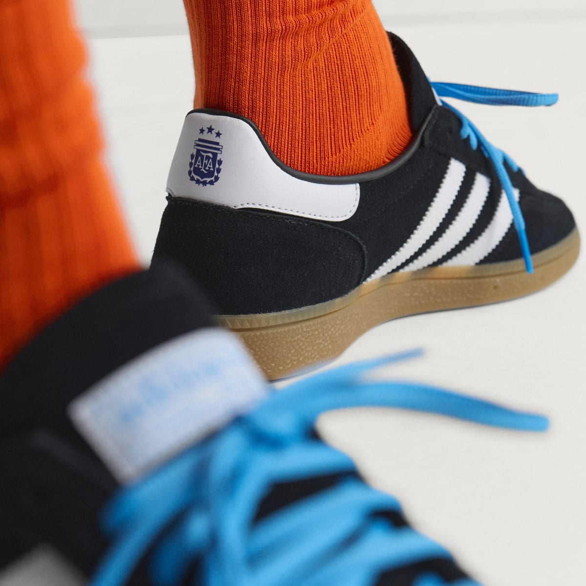 Adidas Men's Argentina Handball Spezial Shoes - Core Black / Cloud White / None - Image 5
