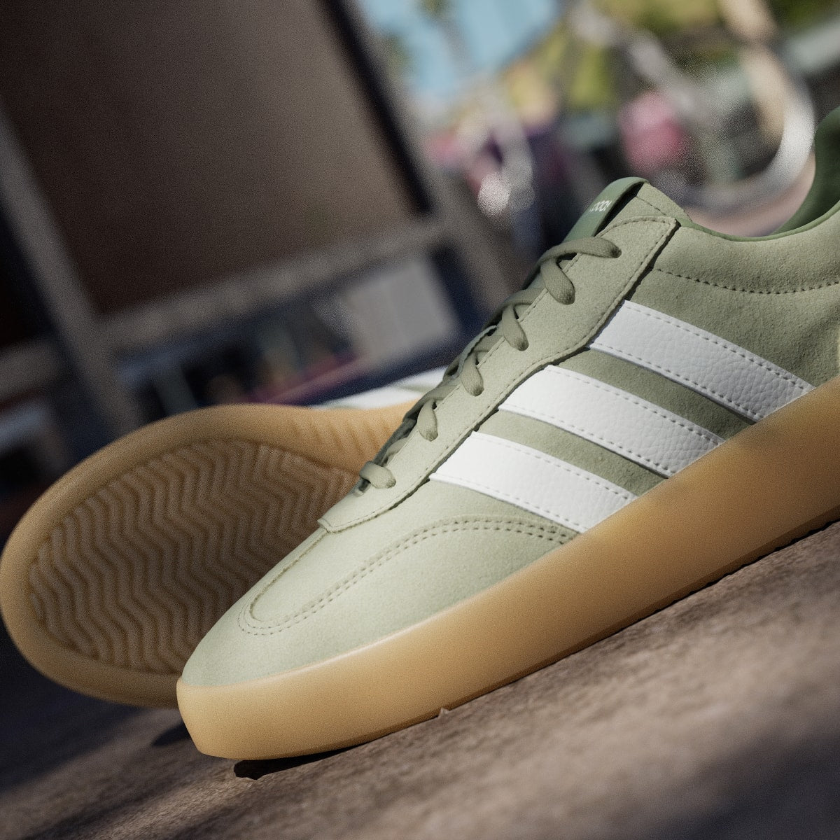 Adidas Men's BARREDA DECODE SHOES - Tent Green / Off White / Gum - Image 10