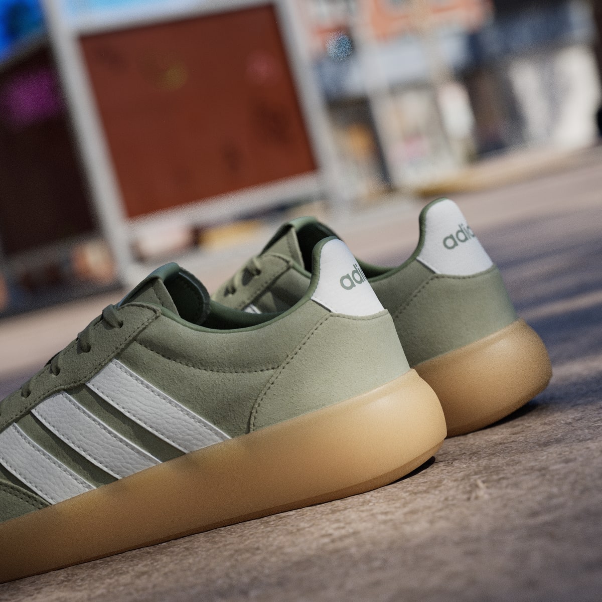 Adidas Men's BARREDA DECODE SHOES - Tent Green / Off White / Gum - Image 9
