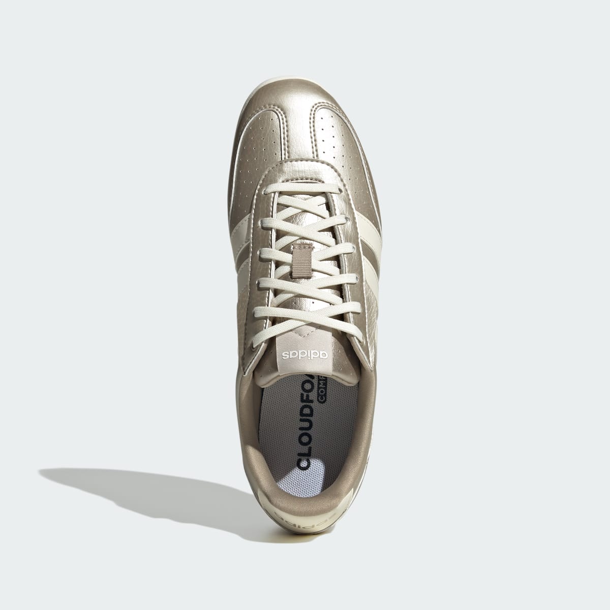 Adidas Women's BARREDA LO SHOES - Cyber Metallic / Off White / Beige - Image 2