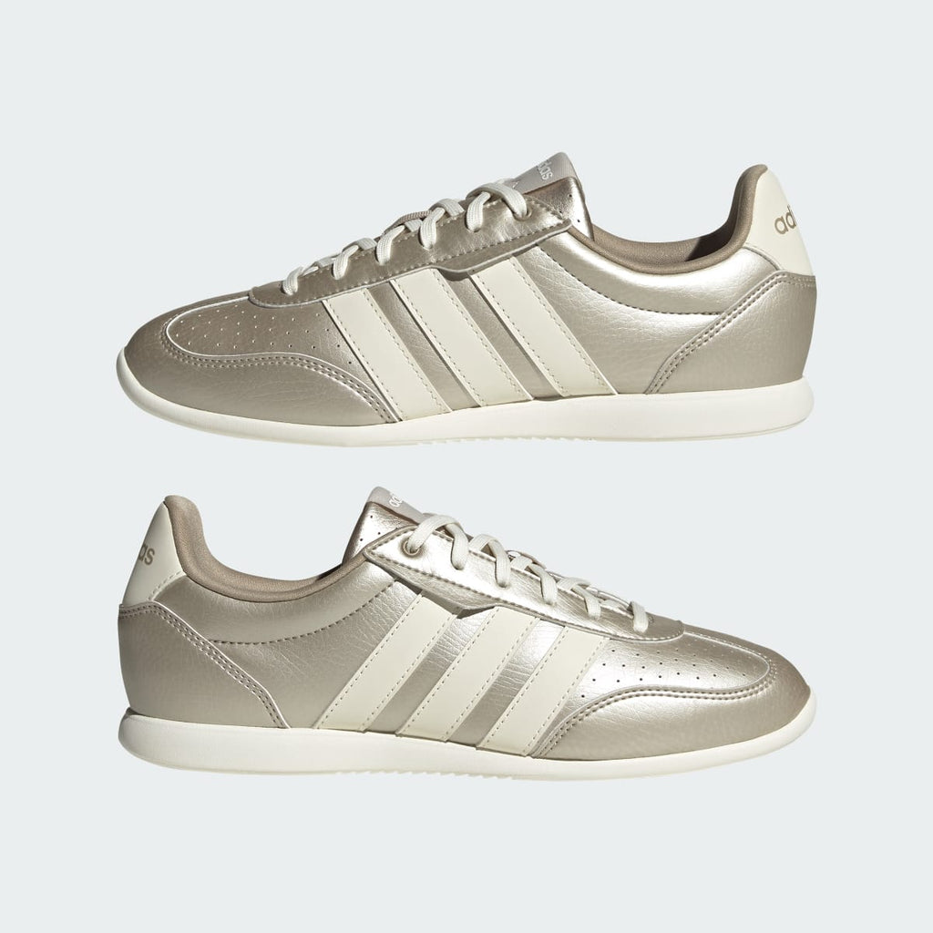 Adidas Women's BARREDA LO SHOES - Cyber Metallic / Off White / Beige - Image 7
