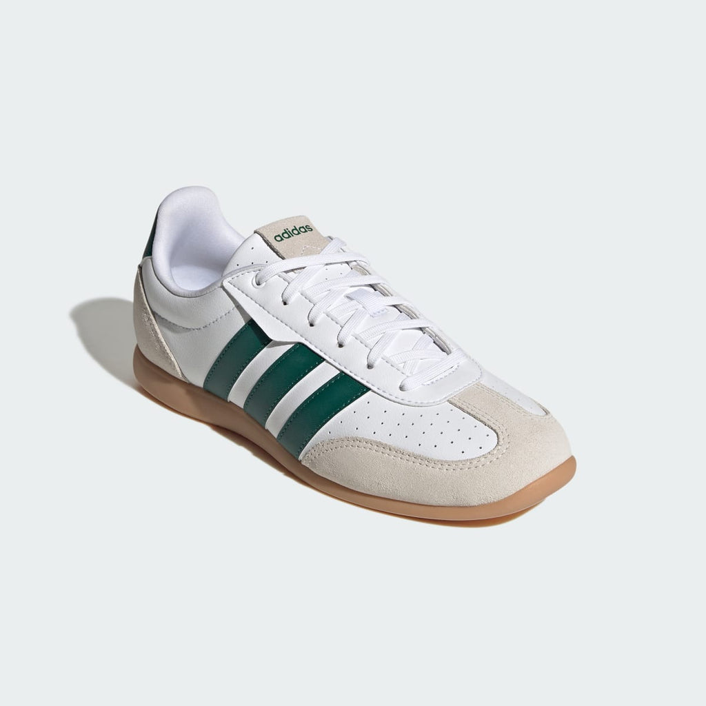 Adidas Women's BARREDA LO SHOES - Cloud White / Collegiate Green / Chalk White - Image 4