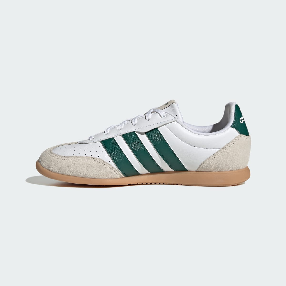 Adidas Women's BARREDA LO SHOES - Cloud White / Collegiate Green / Chalk White - Image 6
