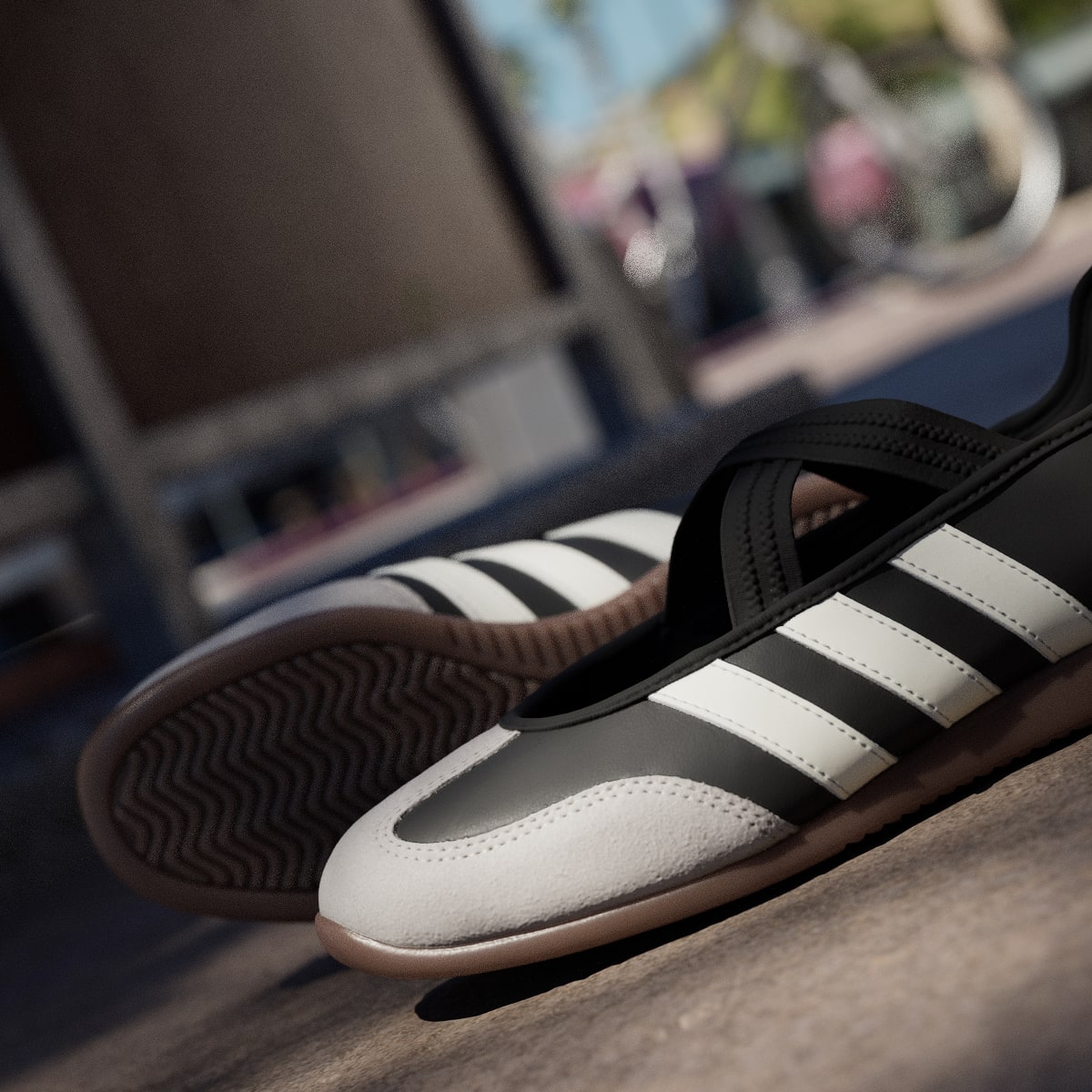 Adidas Women's BARREDA MARY JANE SHOES - Core Black / Core White / Gum - Image 10