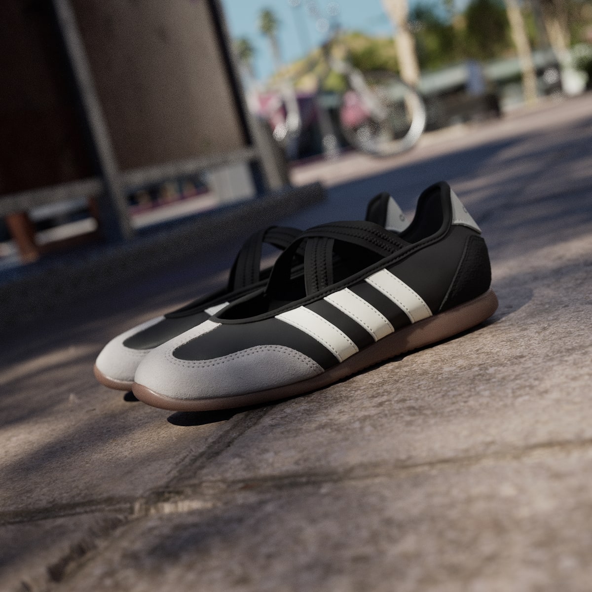 Adidas Women's BARREDA MARY JANE SHOES - Core Black / Core White / Gum - Image 8