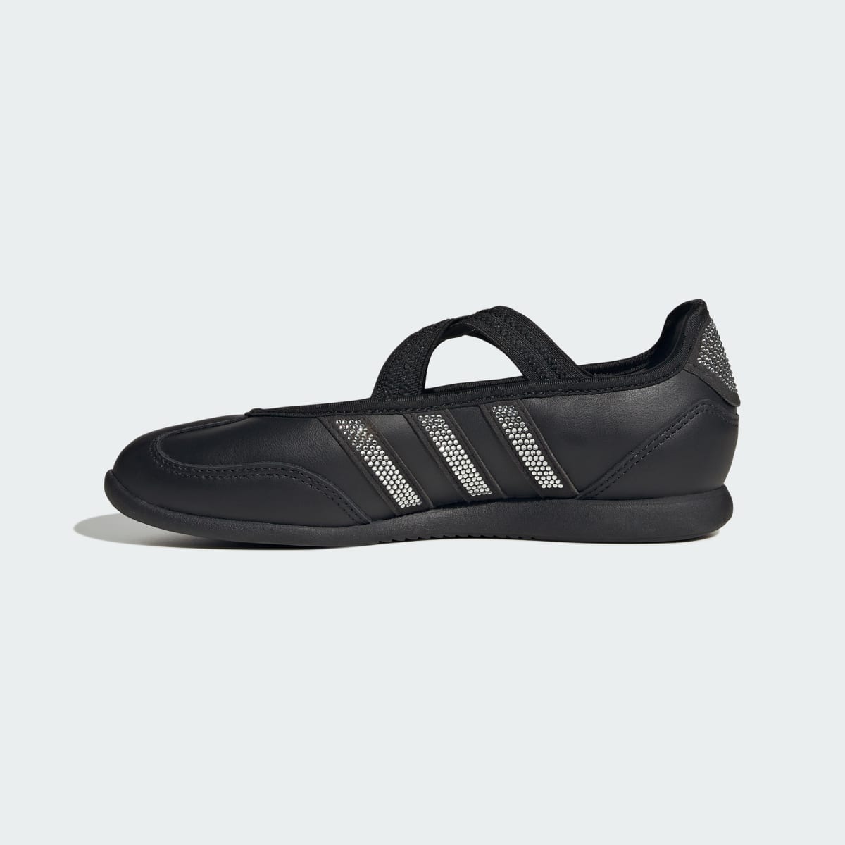 Adidas Kids' BARREDA MARY JANE SHOES JUNIOR - Core Black / Cloud White / Silver Metallic - Image 6