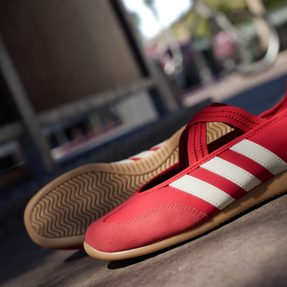 Adidas Women's BARREDA MARY JANE SHOES - Better Scarlet / Off White / Gum - Image 10