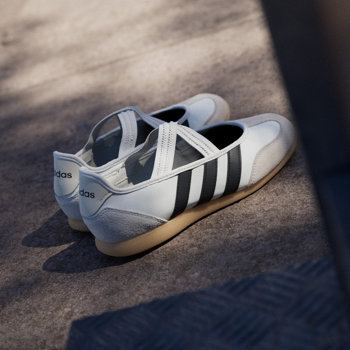 Adidas Women's BARREDA MARY JANE SHOES - Core White / Core Black / Gum - Image 6