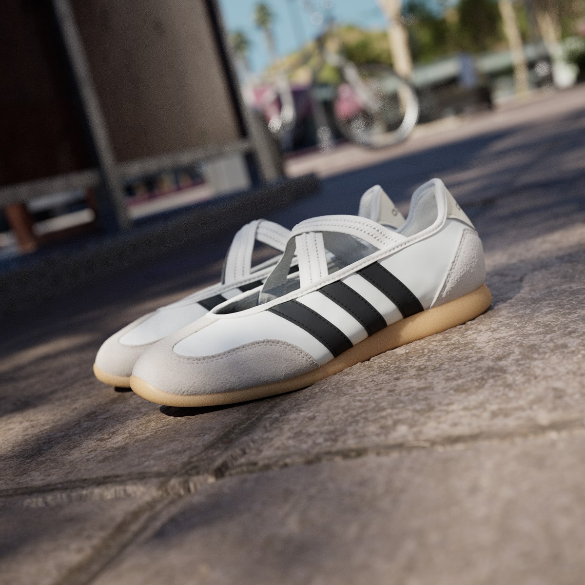Adidas Women's BARREDA MARY JANE SHOES - Core White / Core Black / Gum - Image 8