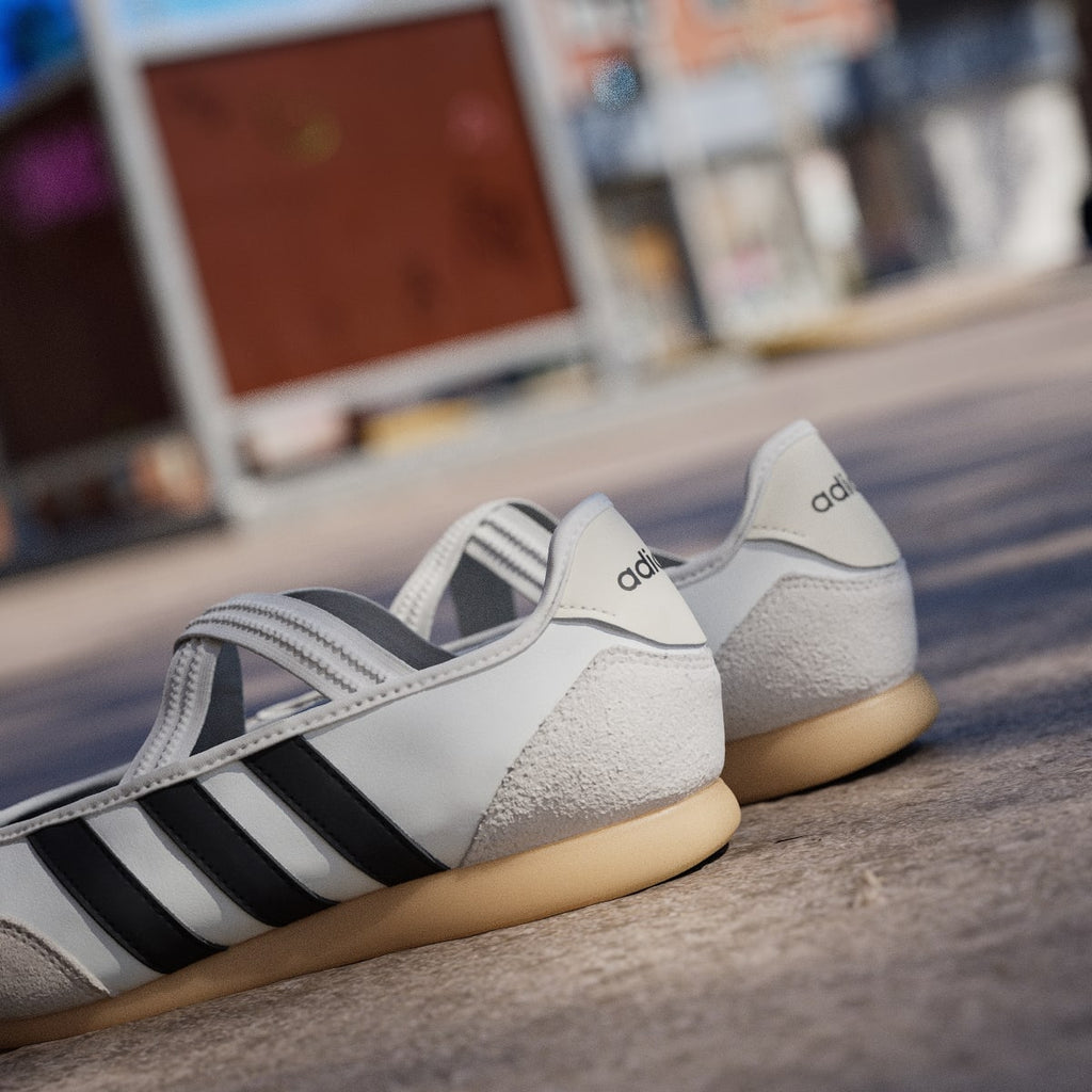 Adidas Women's BARREDA MARY JANE SHOES - Core White / Core Black / Gum - Image 9