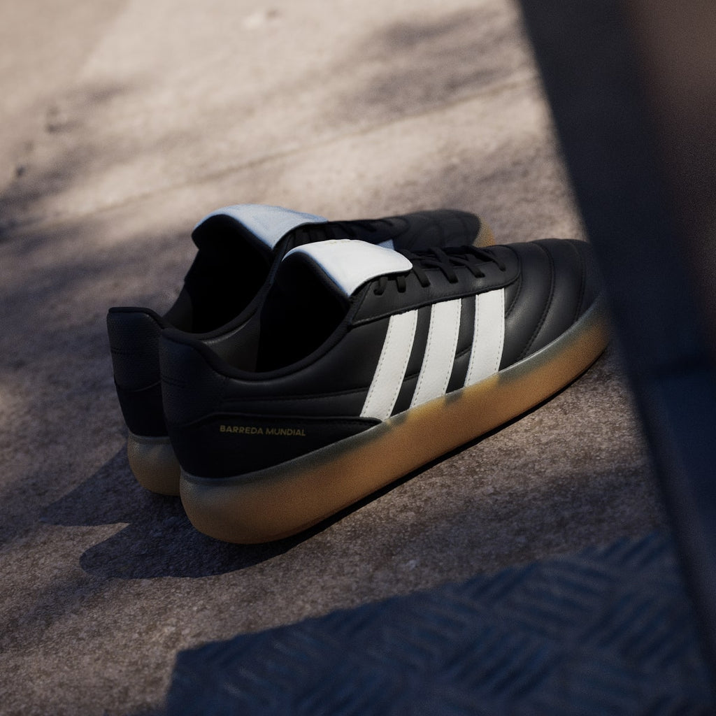 Adidas Men's BARREDA MUNDIAL Shoes - Core Black / Core White / Gum - Image 6