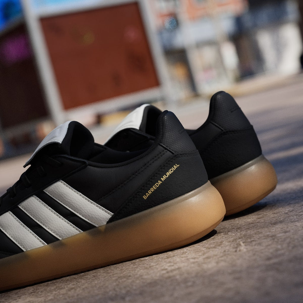 Adidas Men's BARREDA MUNDIAL Shoes - Core Black / Core White / Gum - Image 9