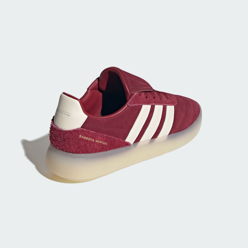 Adidas Men's BARREDA MUNDIAL Shoes - Collegiate Burgundy / Off White / Gold Metallic - Image 5
