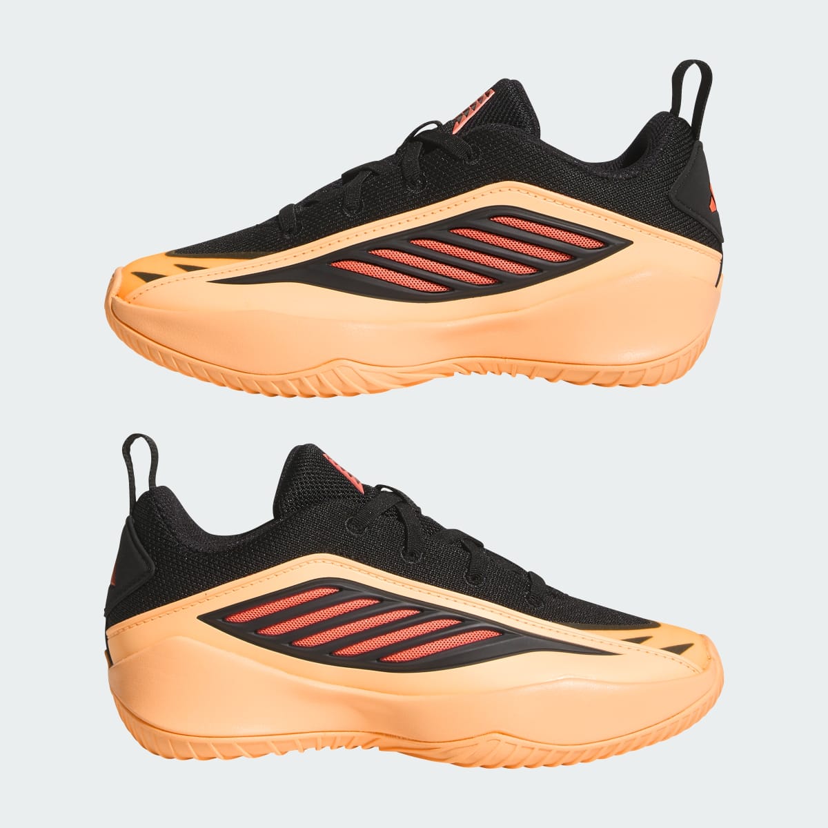 Adidas Kids' BELIEVE THAT 1 C Shoes - Acid Orange / Core Black / Acid Red - Image 7