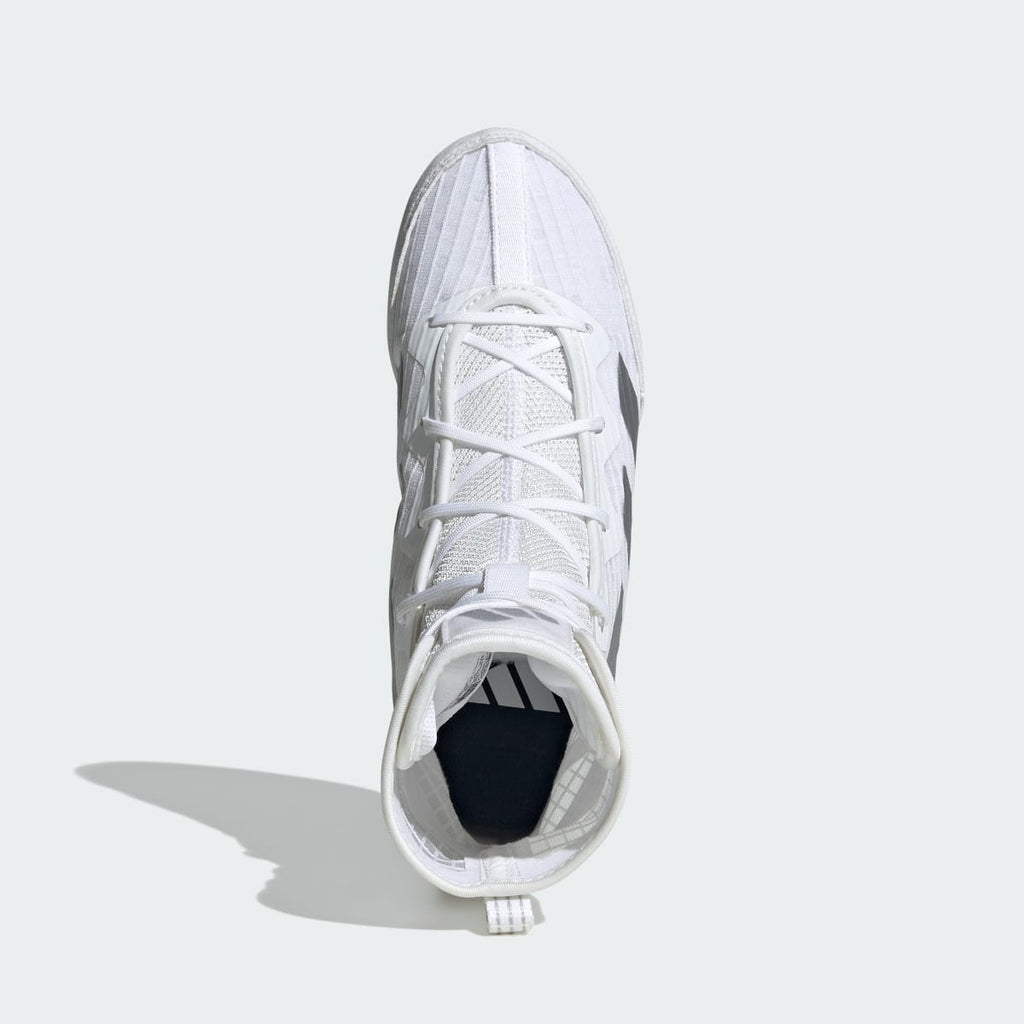 Adidas Kids' BOX HOG 4 K Shoes - Cloud White / Silver Metallic / Core Black - Image 2