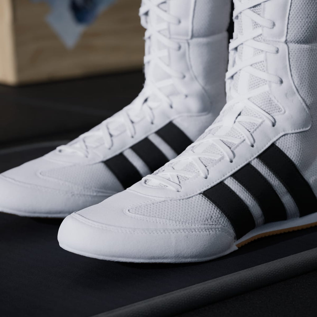Adidas Men's BOX HOG CLASSIC Shoes - Cloud White / Core Black / Cloud White - Image 9