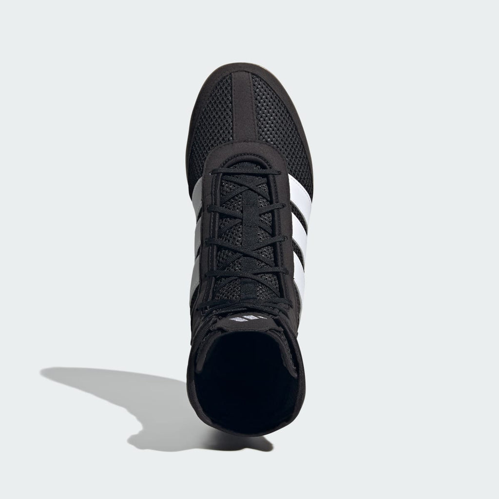 Adidas Men's BOX HOG WIDE SHOES - Core Black / Cloud White / Core Black - Image 2