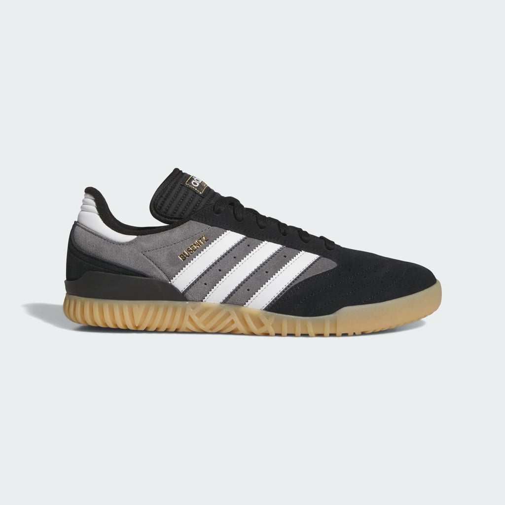 Adidas Men's BUSENITZ INDOOR SUPER Shoes - Core Black / Crystal White / Grey Four - Image 1