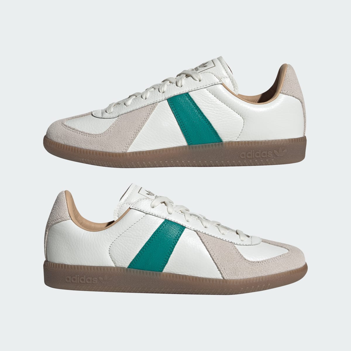 Adidas Men's BW ARMY SHOES - Core White / Power Green / Gum - Image 8