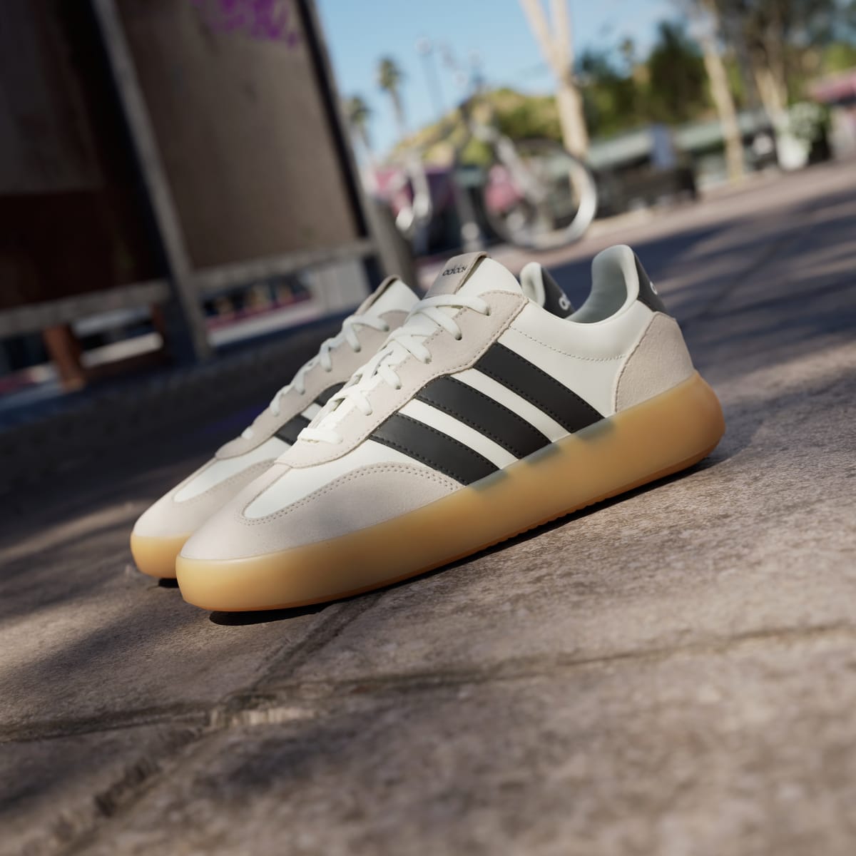 Adidas Men's Barreda Decode Shoes - Off White / Core Black / Gum - Image 8