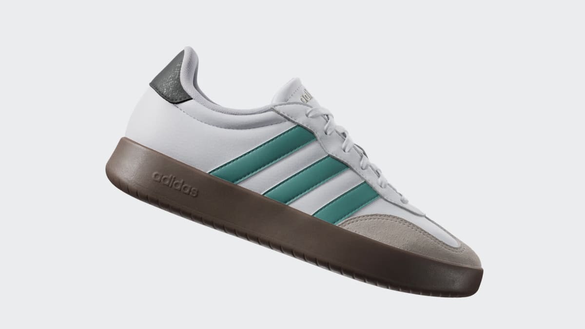 Adidas Women's Barreda Shoes - Cloud White / Powder Teal / Beige - Image 2