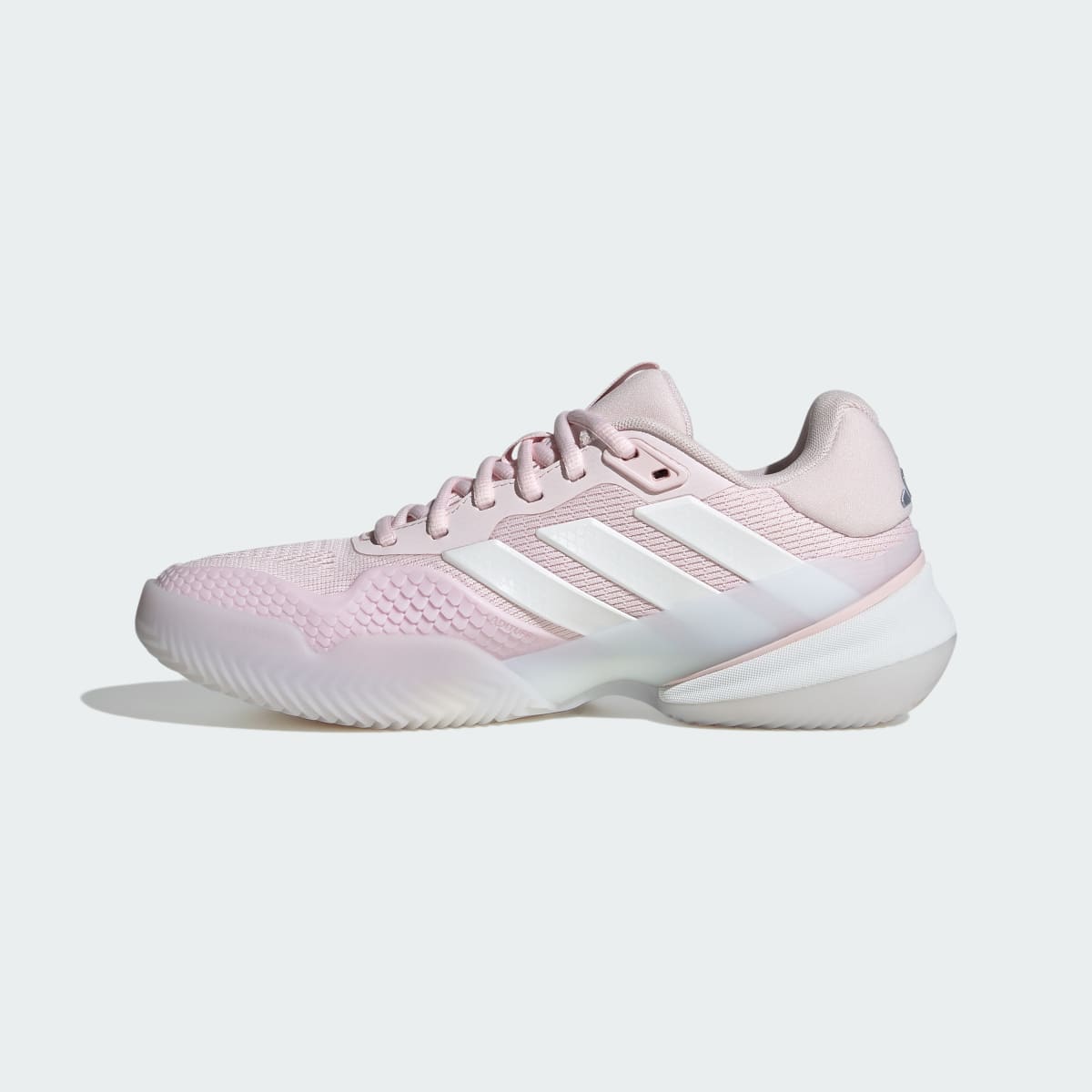 Adidas Women's Barricade 14 Clay Tennis Shoes - Distilled Pink / Cloud White / Cloud White - Image 6