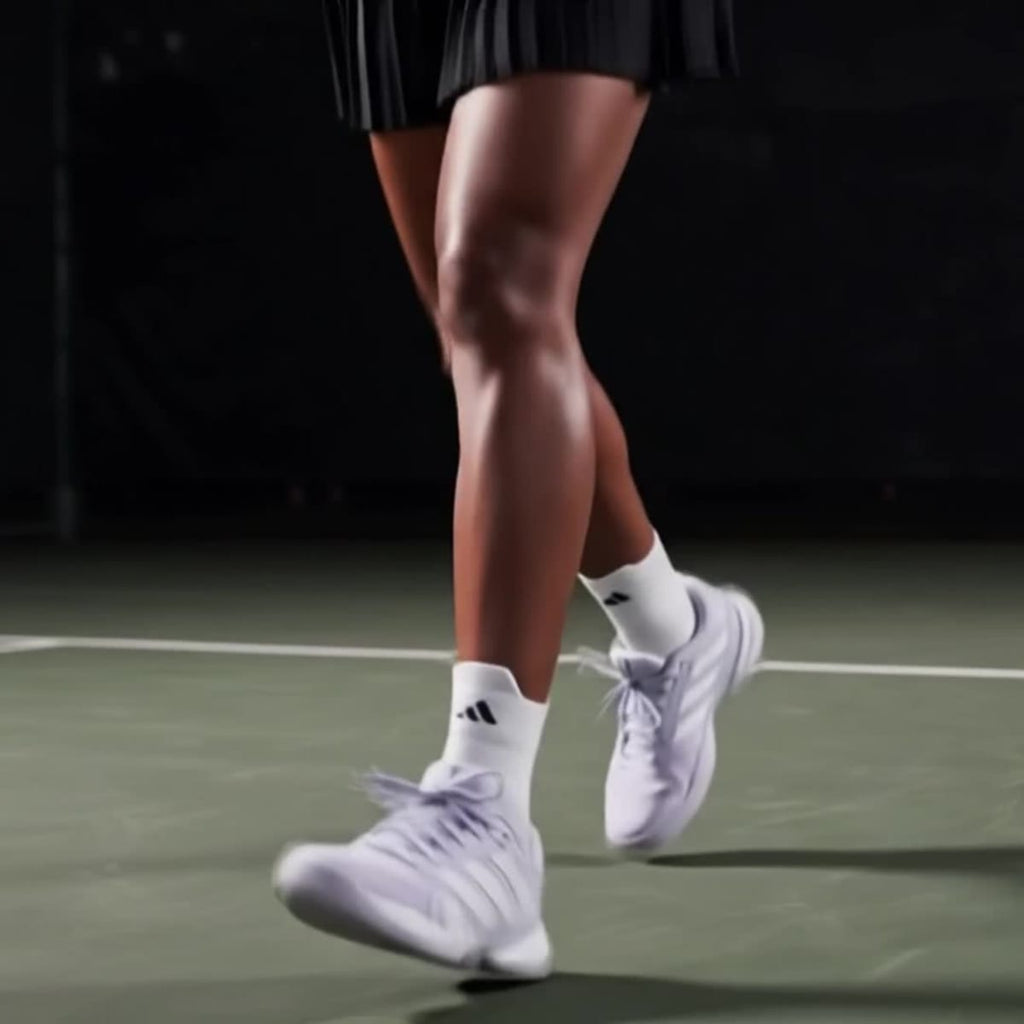 Adidas Women's Barricade 14 Tennis Shoes - Frozen Purple / Cloud White / Aurora Ink - Image 2