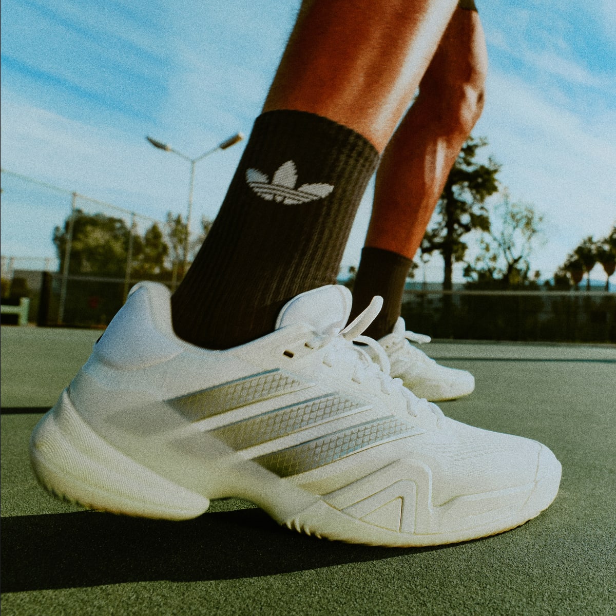 Adidas Men's Barricade 14 Tennis Shoes - Cloud White / Tech Grey Metallic / Maroon - Image 10